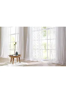 Voilage texturé avec polyester recyclé (1 pce.), bonprix