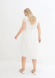 Robe de mariée de grossesse avec ceinture et jupe plissée, bonprix