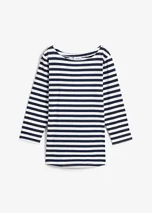 T-shirt 3/4 à encolure bateau, bonprix