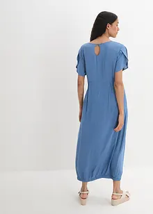 Robe longue en viscose, coupe en O, bonprix