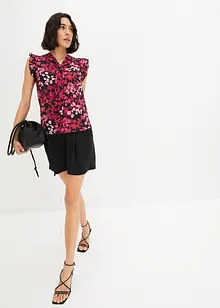 Blouse à lavallière imprimée, bonprix