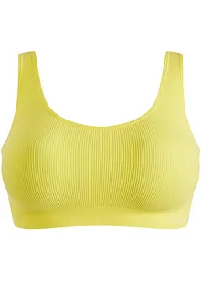 Brassière côtelée sans couture Feel Comfort avec dentelle, bpc bonprix collection