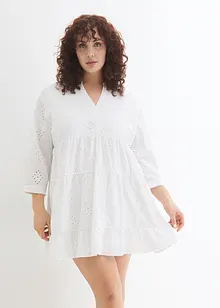 Robe-tunique à broderie ajourée, bonprix