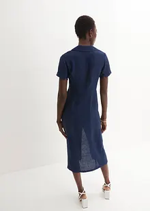 Robe 100 % lin twistée à la taille, bonprix PREMIUM