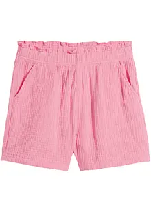 Short en mousseline coton pour fille, bonprix