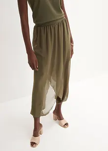 Pantalon de qualité avec mousseline, bonprix