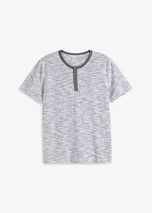 T-shirt à col Henley, manches courtes, bonprix