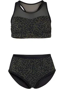 Bikini brassière (ens. 2 pces) avec mesh transparent, bonprix