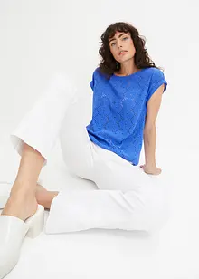 T-shirt à broderie anglaise, bonprix