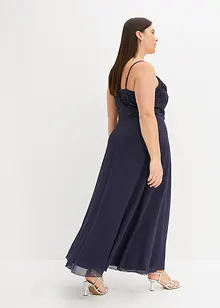 Robe longue avec perles appliquées, bonprix