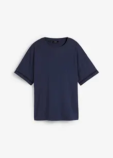 T-shirt avec finition dentelle aux manches, bonprix