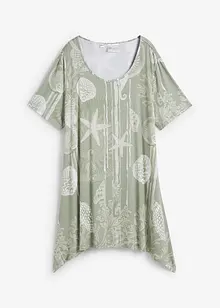 T-shirt long en viscose extensible, bonprix