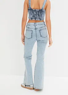 Jean flare taille haute, bonprix