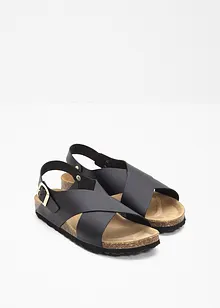 Sandales en cuir, bonprix