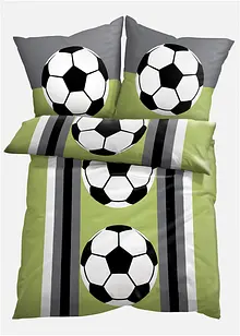 Parure de lit avec ballons de foot, bonprix