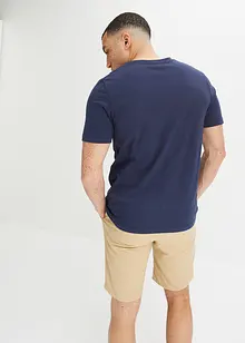 T-shirt col Henley en coton, bpc bonprix collection