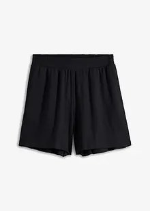 Short à taille haute entièrement élastiquée en jersey texturé, bonprix