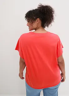 T-shirt manches courtes avec détail noué à la base, bonprix