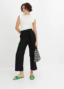 Jupe-culotte en lin mélangé respirant, bonprix