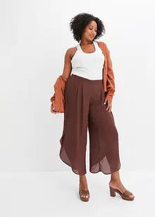 Pantalon palazzo avec fente, bonprix