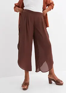 Pantalon palazzo avec fente, bonprix