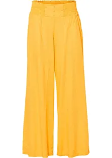 Pantalon large et léger en lin mélangé, bonprix