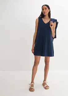 Robe trapèze en tissu éponge, bonprix