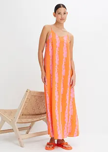 Robe longue tissé avec un imprimé estival, bonprix