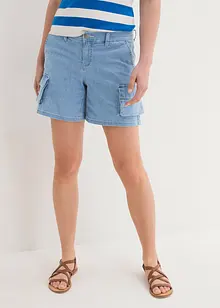 Short cargo en jean, taille normale, John Baner JEANSWEAR