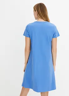 Chemise de nuit à détail smock et patte de boutonnage, bonprix