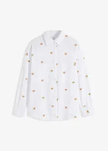 Blouse en mousselin à broderie, bonprix