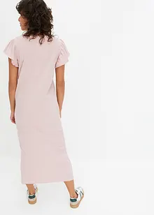 Robe midi à mancherons volantés, bonprix