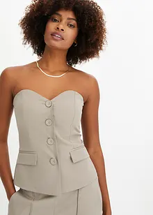 Top à décolleté cœur, bonprix