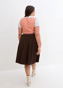 Dirndl avec zip en longueur midi (ens. 2 pces.), bonprix