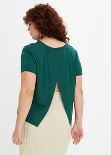 T-shirt fluide en viscose avec détail dos, bonprix