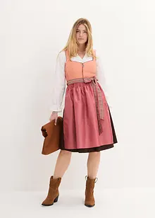 Dirndl avec zip en longueur midi (ens. 2 pces.), bonprix