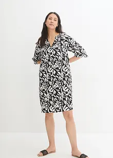 Robe-tunique en tissu texturé, longueur genou, bonprix