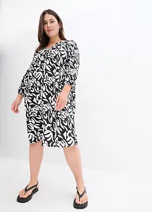 Robe-tunique en tissu texturé, longueur genou, bonprix