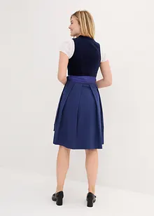 Dirndl avec corsage en velours et tablier en satin, bonprix