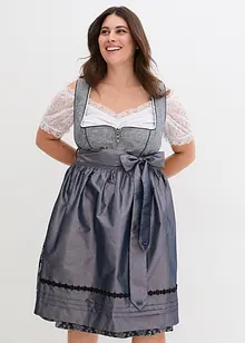 Dirndl avec jacquard et tablier (ens. 2 pces), bonprix