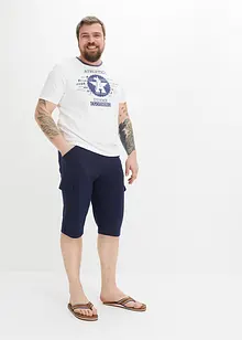 Bermuda long en molleton 100% coton, Regular, bonprix