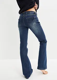 Jean évasé, taille basse, extensible, bonprix