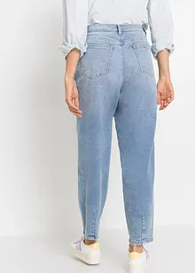 Jean barrel taille haute en coton, bonprix
