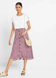 Jupe midi en viscose avec poches, bonprix