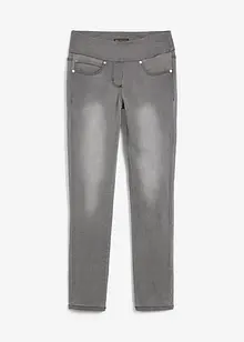 Jean Straight taille mi-haute et élastiquée, très extensible, bonprix