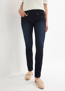 Jean Straight taille mi-haute et élastiquée, très extensible, bonprix