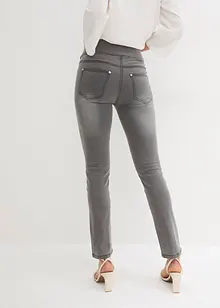Jean Straight taille mi-haute et élastiquée, très extensible, bonprix