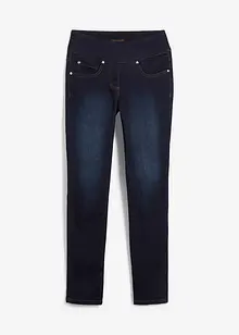 Jean Straight taille mi-haute et élastiquée, très extensible, bonprix