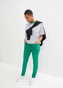 Pantalon à taille élastiquée en jersey milano confortable, bonprix