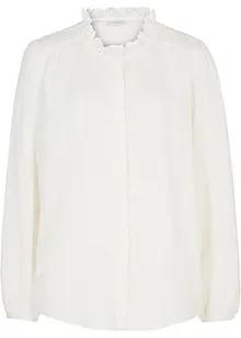 Chemisier en gaze de coton avec broderies anglaises, bonprix